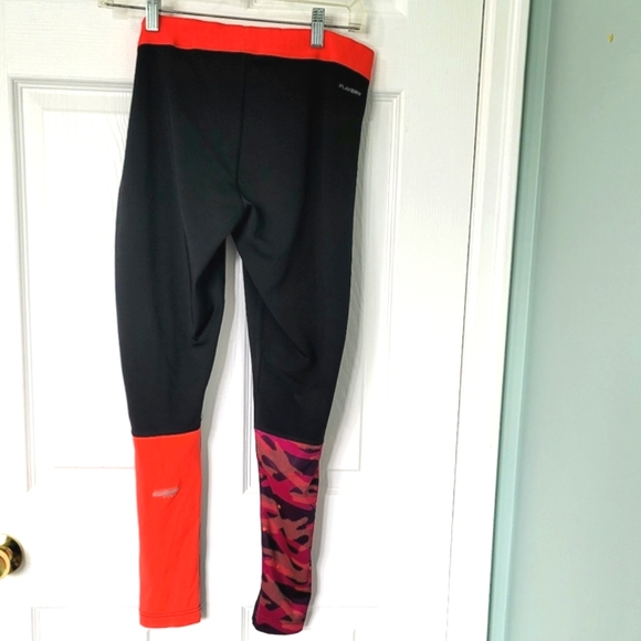Reebok Playdry Women's Active Graphic Print Pants Tights Leggings Size L - Picture 1 of 15
